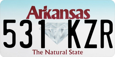 AR license plate 531KZR