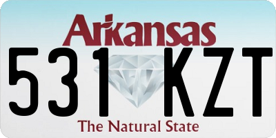 AR license plate 531KZT