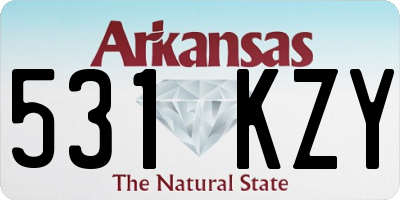 AR license plate 531KZY