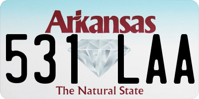 AR license plate 531LAA