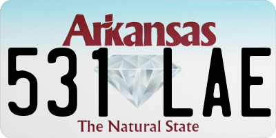 AR license plate 531LAE