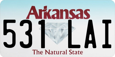 AR license plate 531LAI