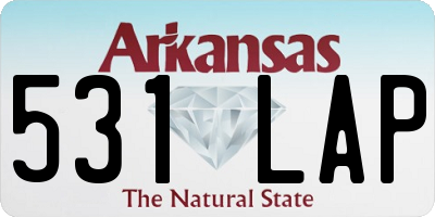 AR license plate 531LAP