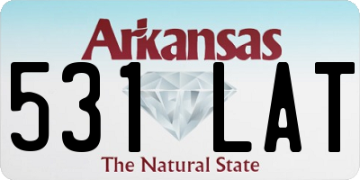 AR license plate 531LAT