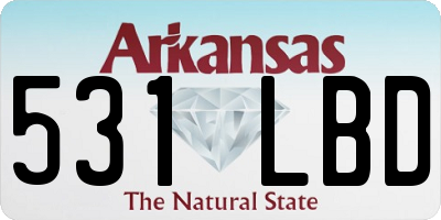 AR license plate 531LBD