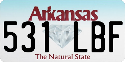 AR license plate 531LBF