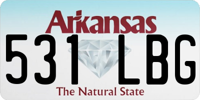 AR license plate 531LBG