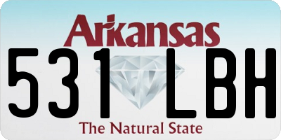 AR license plate 531LBH