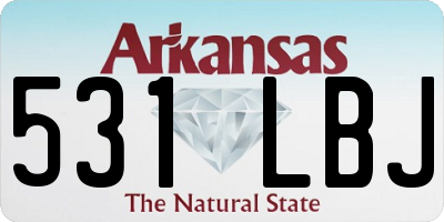 AR license plate 531LBJ