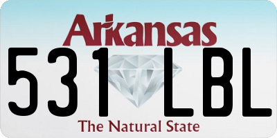 AR license plate 531LBL