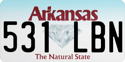 AR license plate 531LBN
