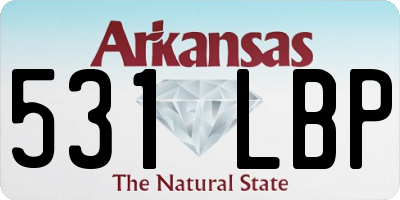AR license plate 531LBP