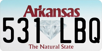 AR license plate 531LBQ