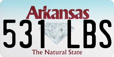 AR license plate 531LBS