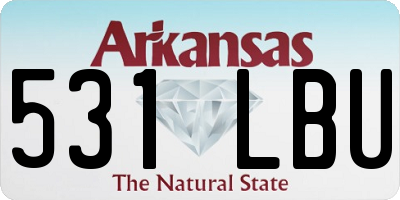 AR license plate 531LBU
