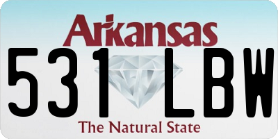 AR license plate 531LBW