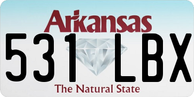 AR license plate 531LBX