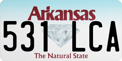 AR license plate 531LCA