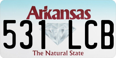 AR license plate 531LCB