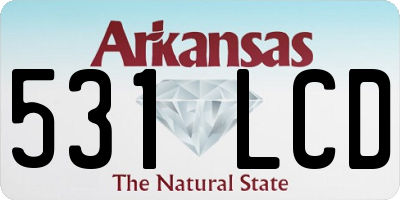 AR license plate 531LCD