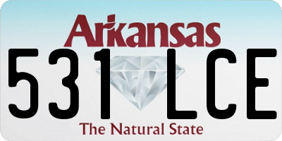 AR license plate 531LCE