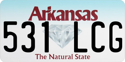 AR license plate 531LCG