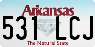 AR license plate 531LCJ