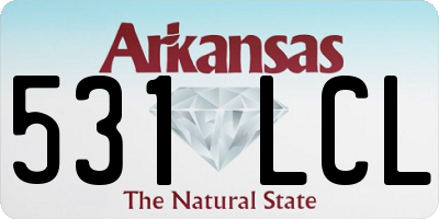AR license plate 531LCL