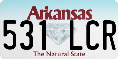 AR license plate 531LCR