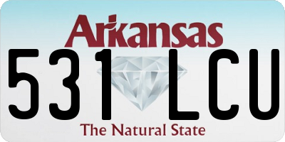 AR license plate 531LCU