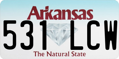AR license plate 531LCW