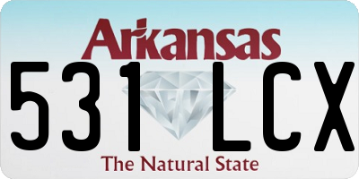 AR license plate 531LCX