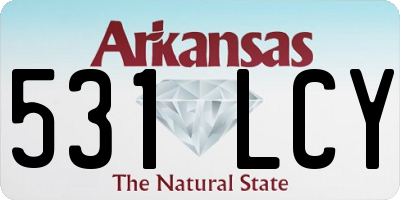 AR license plate 531LCY