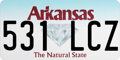 AR license plate 531LCZ