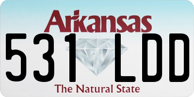 AR license plate 531LDD