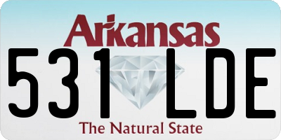 AR license plate 531LDE