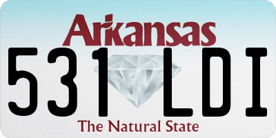 AR license plate 531LDI