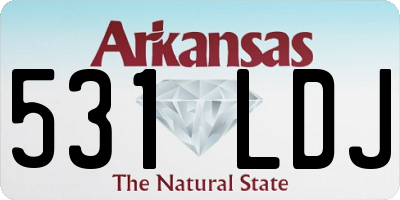 AR license plate 531LDJ