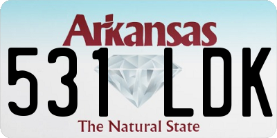 AR license plate 531LDK
