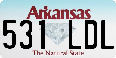 AR license plate 531LDL