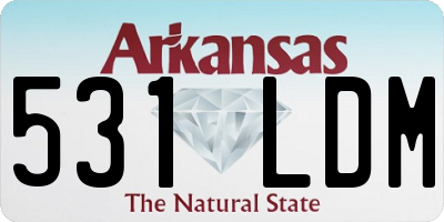 AR license plate 531LDM