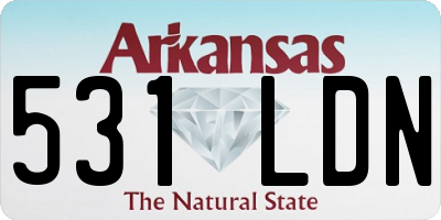 AR license plate 531LDN