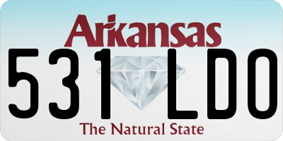 AR license plate 531LDO