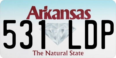 AR license plate 531LDP