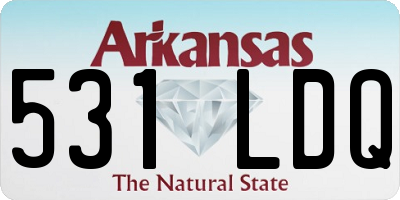 AR license plate 531LDQ