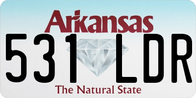 AR license plate 531LDR