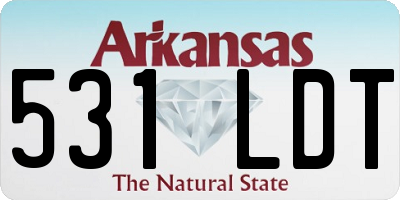 AR license plate 531LDT