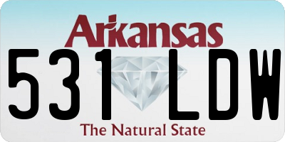 AR license plate 531LDW