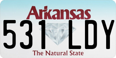 AR license plate 531LDY