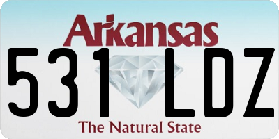AR license plate 531LDZ